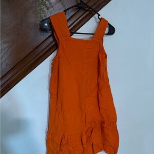 LOFT Vibrant Orange Midi Dress